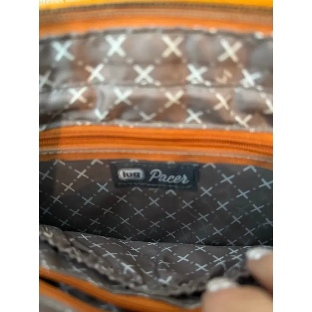 Lug Pacer 2.0 Luggage Messenger Bag Crossbody Straps Amber Yellow